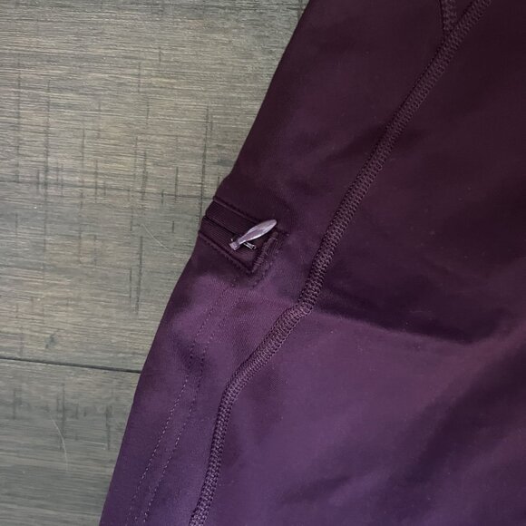 Duluth Trading Company Women XXL x 31 Burgandy Maroon Red Yoga Leggings Wide Leg - Picture 4 of 9